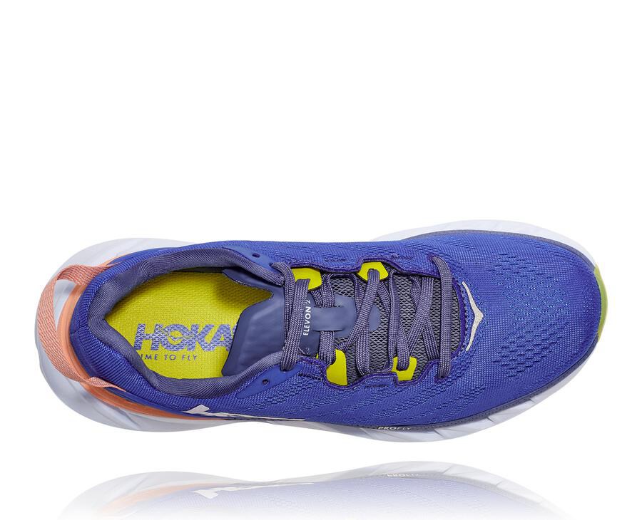 Hoka One One Running Shoes Womens Blue/White - Elevon 2 - 24357EQGK